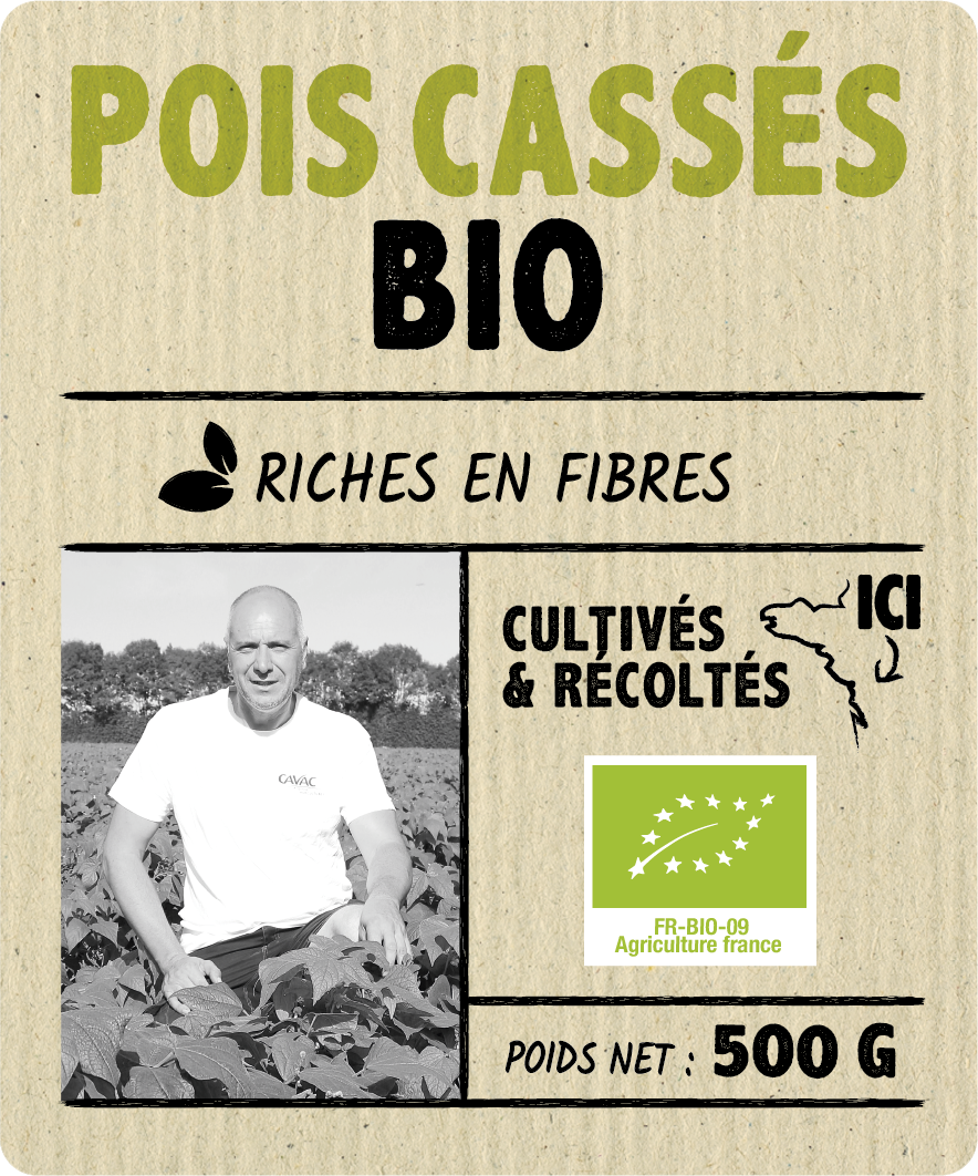 Pois cassés Bio